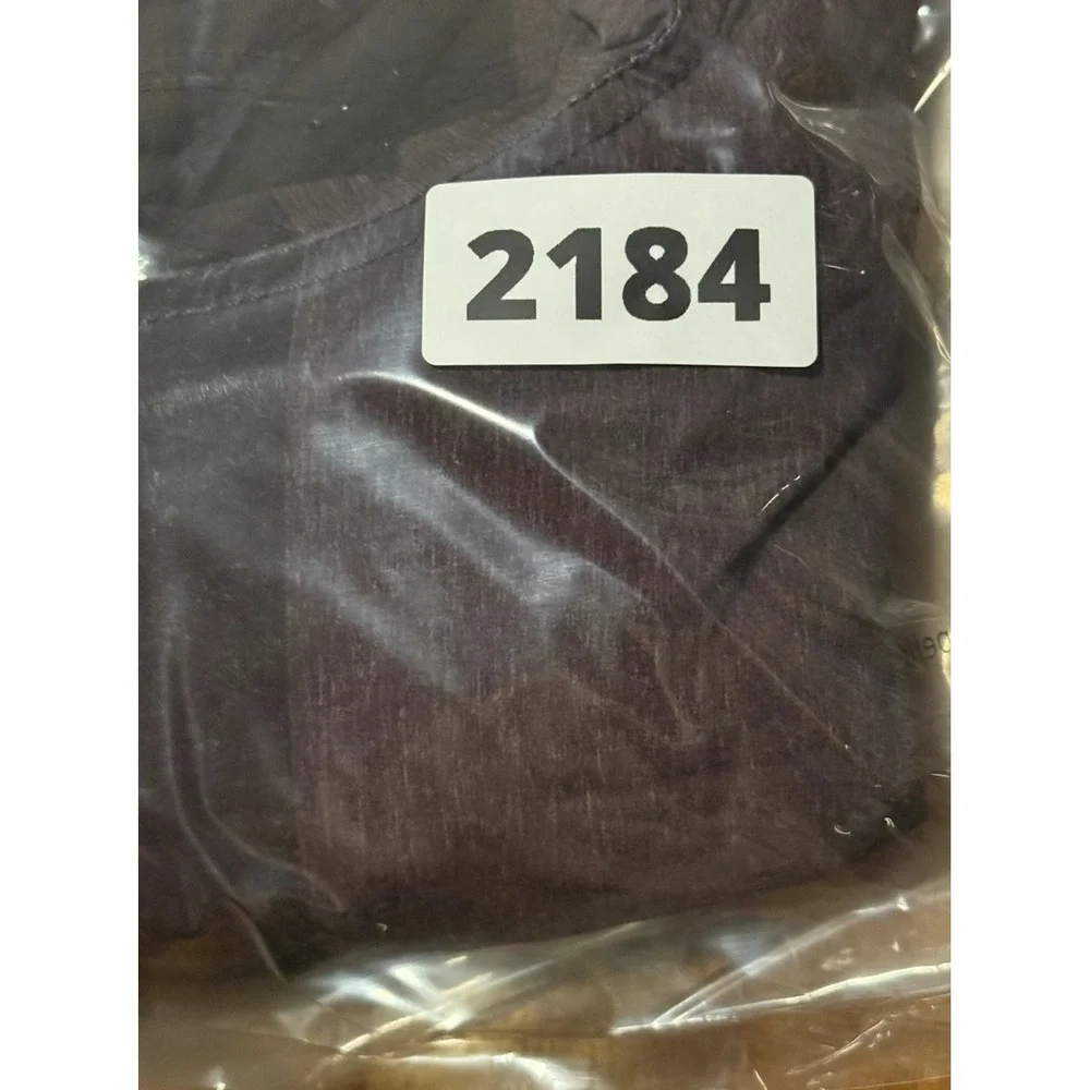 Vuori Logo Lined Stretch Drawstring Athletic Shorts Men's Size S Burgundy VGC